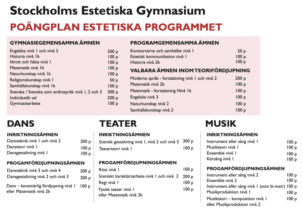 Poängplan